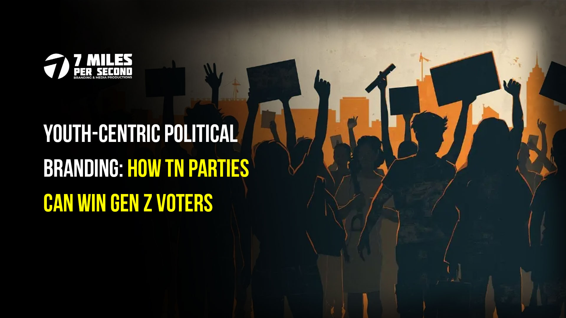 Tamil Nadu political branding team creating youth-centric content for Gen Z voters using digital tools and AI.